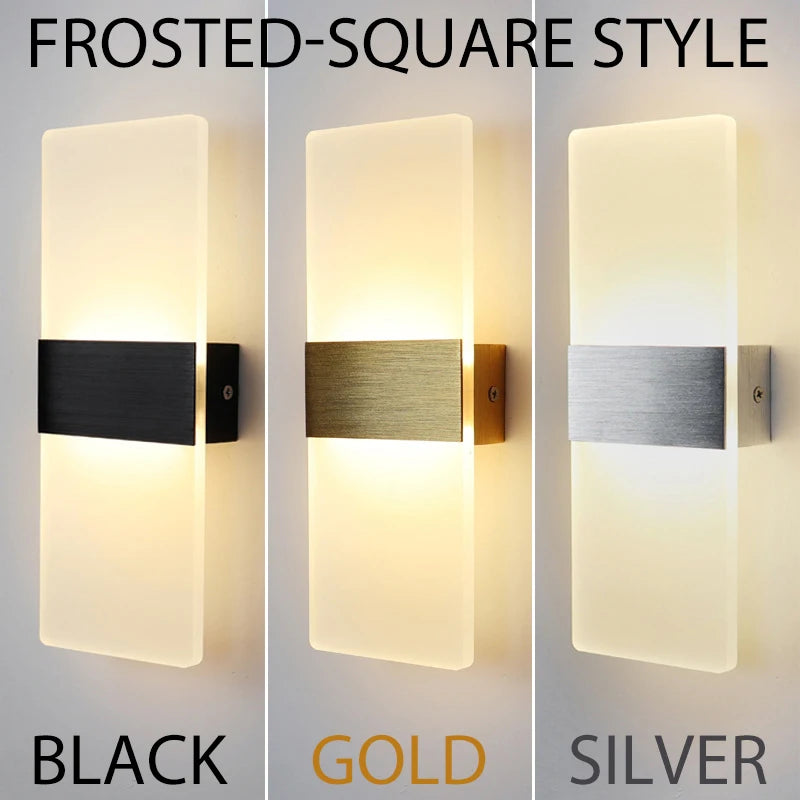 PrismEdge Acrylic Wall Sconce
