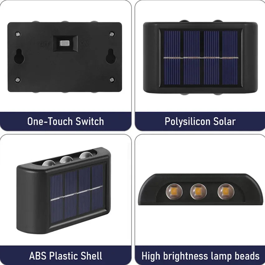 Solara Up & Down Solar Wall Lights