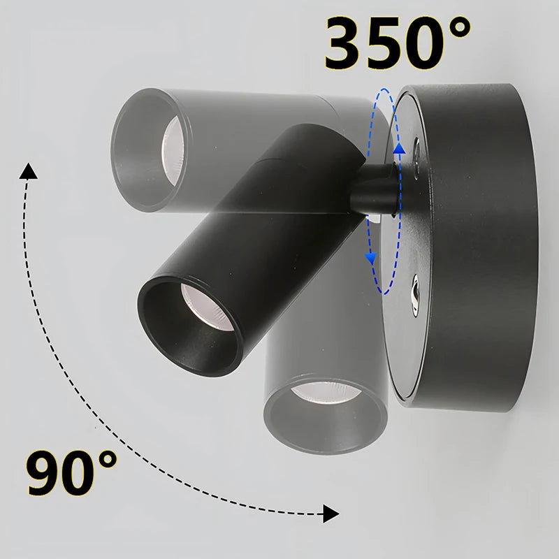 PivotGlow Magnetic Wall Light