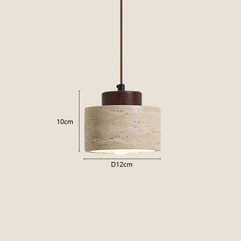 Sora Travertine Pendant Light