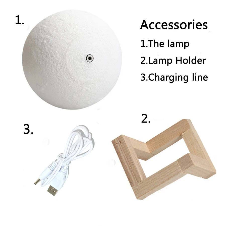 LunaGlow 3D Moon Ambient Lamp