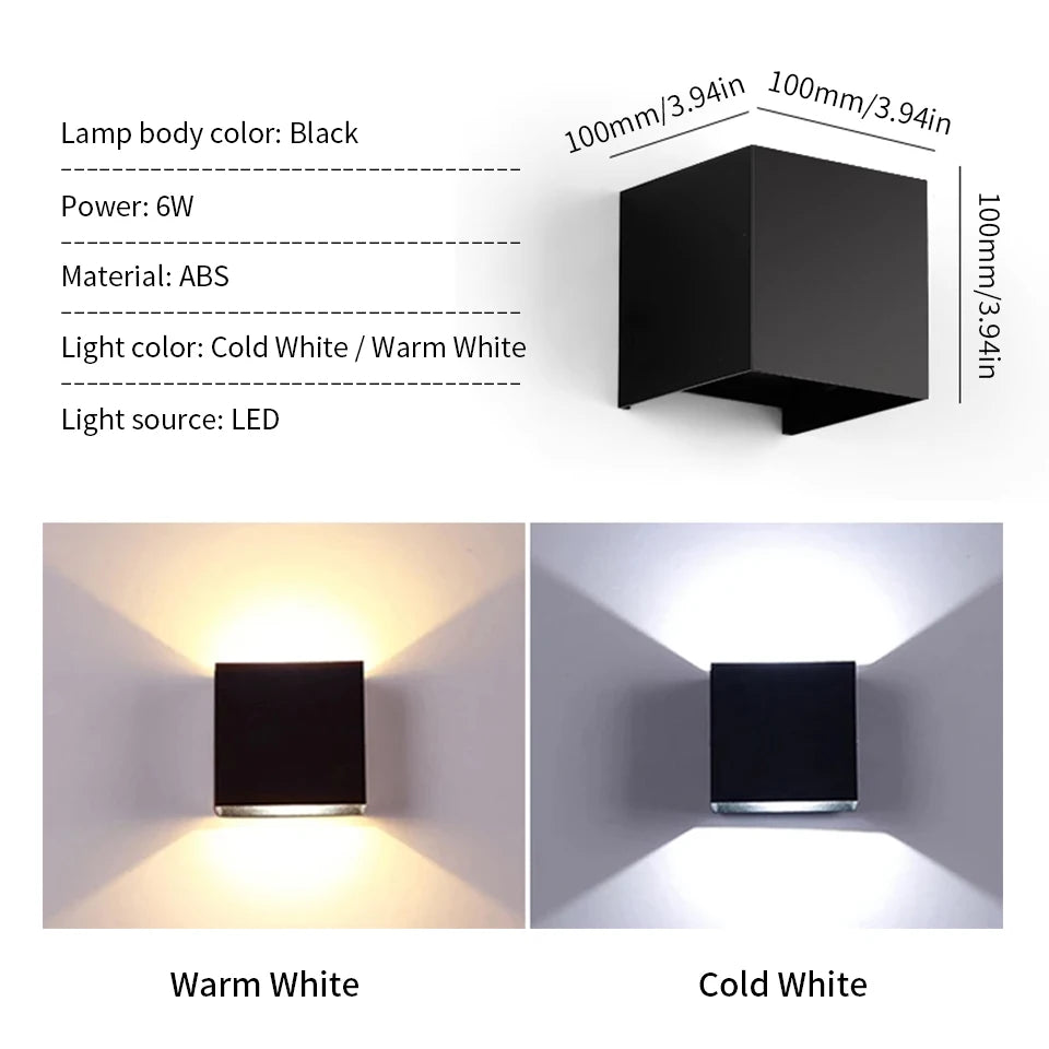 ArcCube Up & Down Wall Light