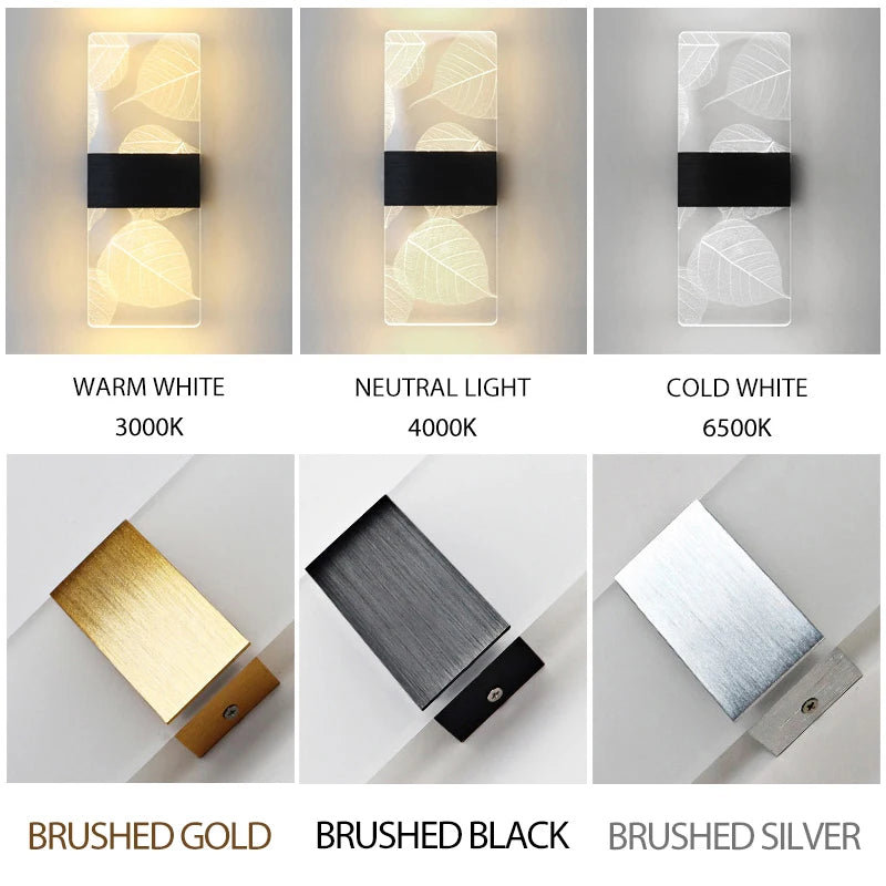 PrismEdge Acrylic Wall Sconce