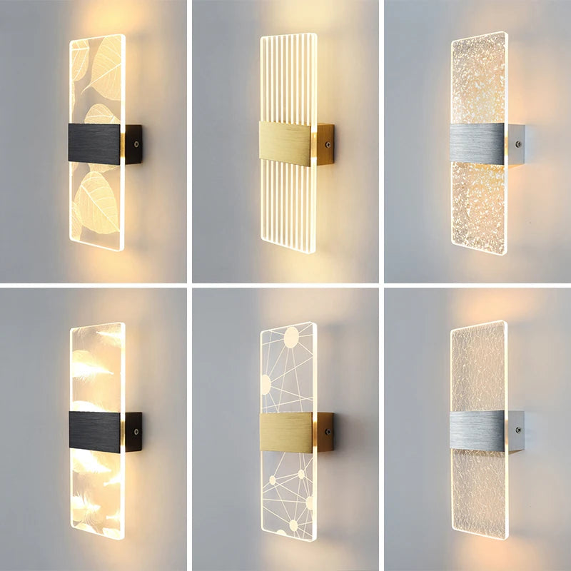 PrismEdge Acrylic Wall Sconce