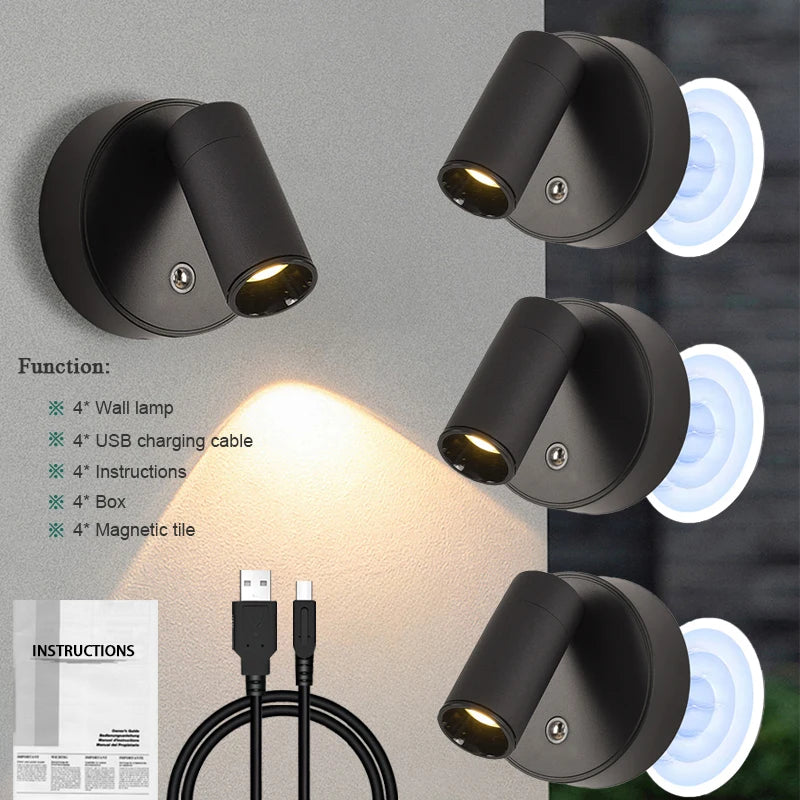 PivotGlow Magnetic Wall Light