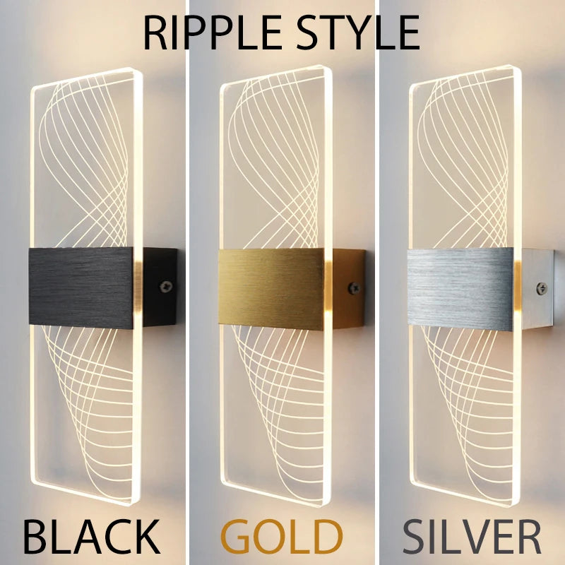 PrismEdge Acrylic Wall Sconce