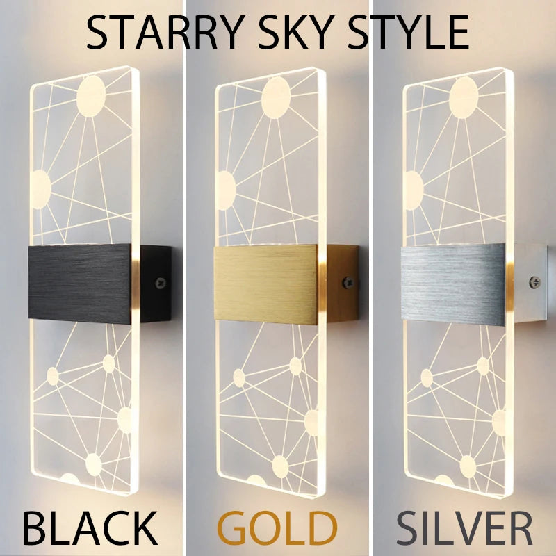 PrismEdge Acrylic Wall Sconce