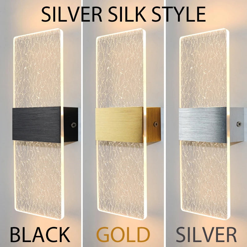 PrismEdge Acrylic Wall Sconce