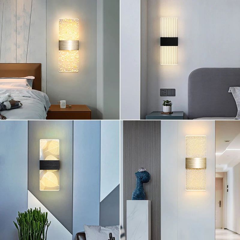 PrismEdge Acrylic Wall Sconce