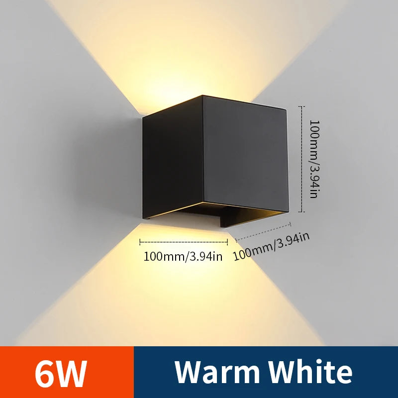 ArcCube Up & Down Wall Light