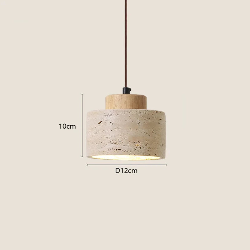 Sora Travertine Pendant Light