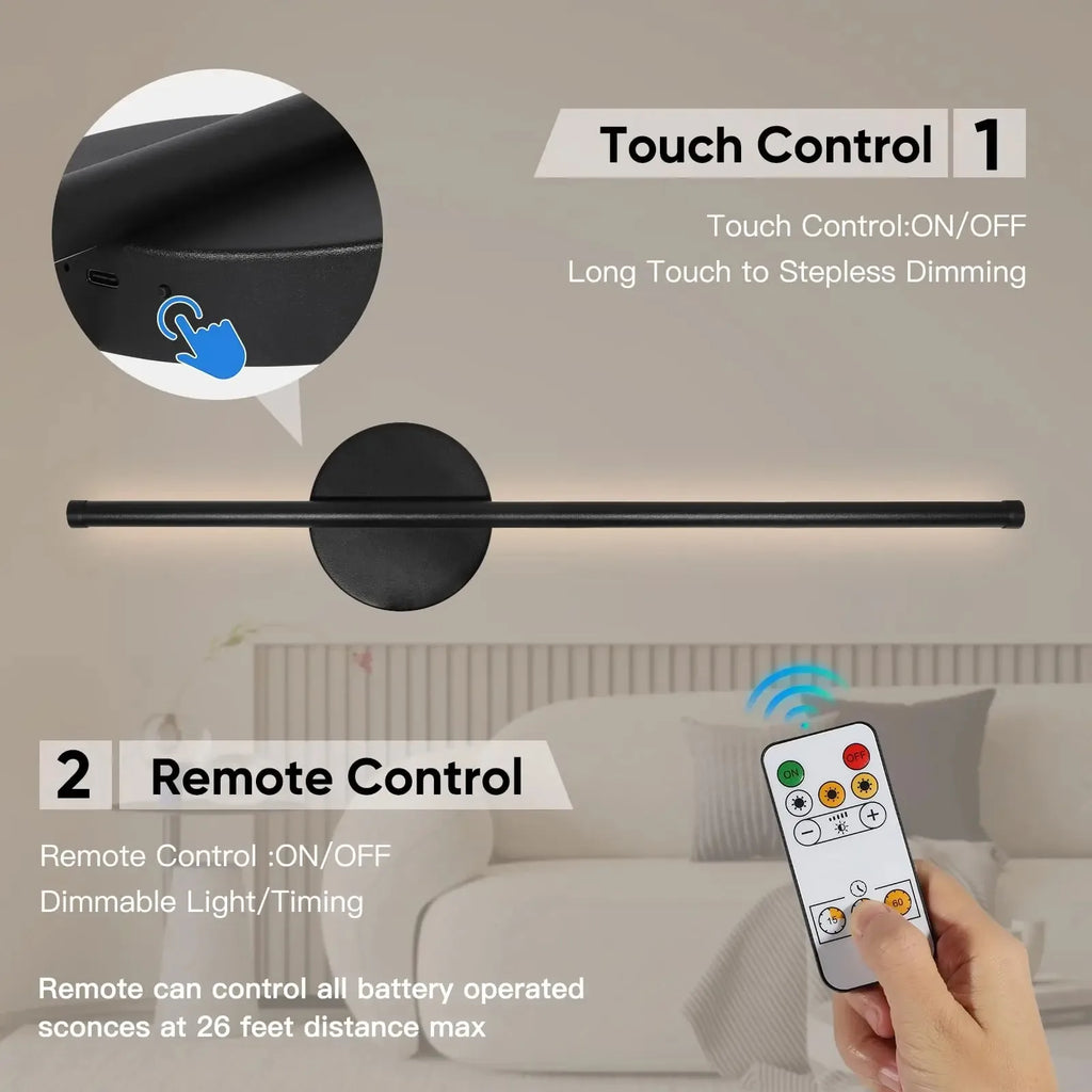 Linea Wireless Dimmable Wall Sconce