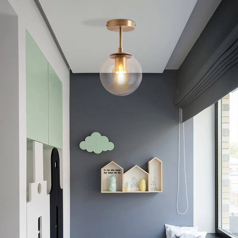 Orbis Glass Globe Ceiling Light