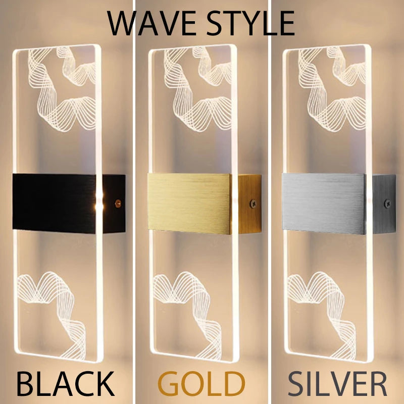 PrismEdge Acrylic Wall Sconce
