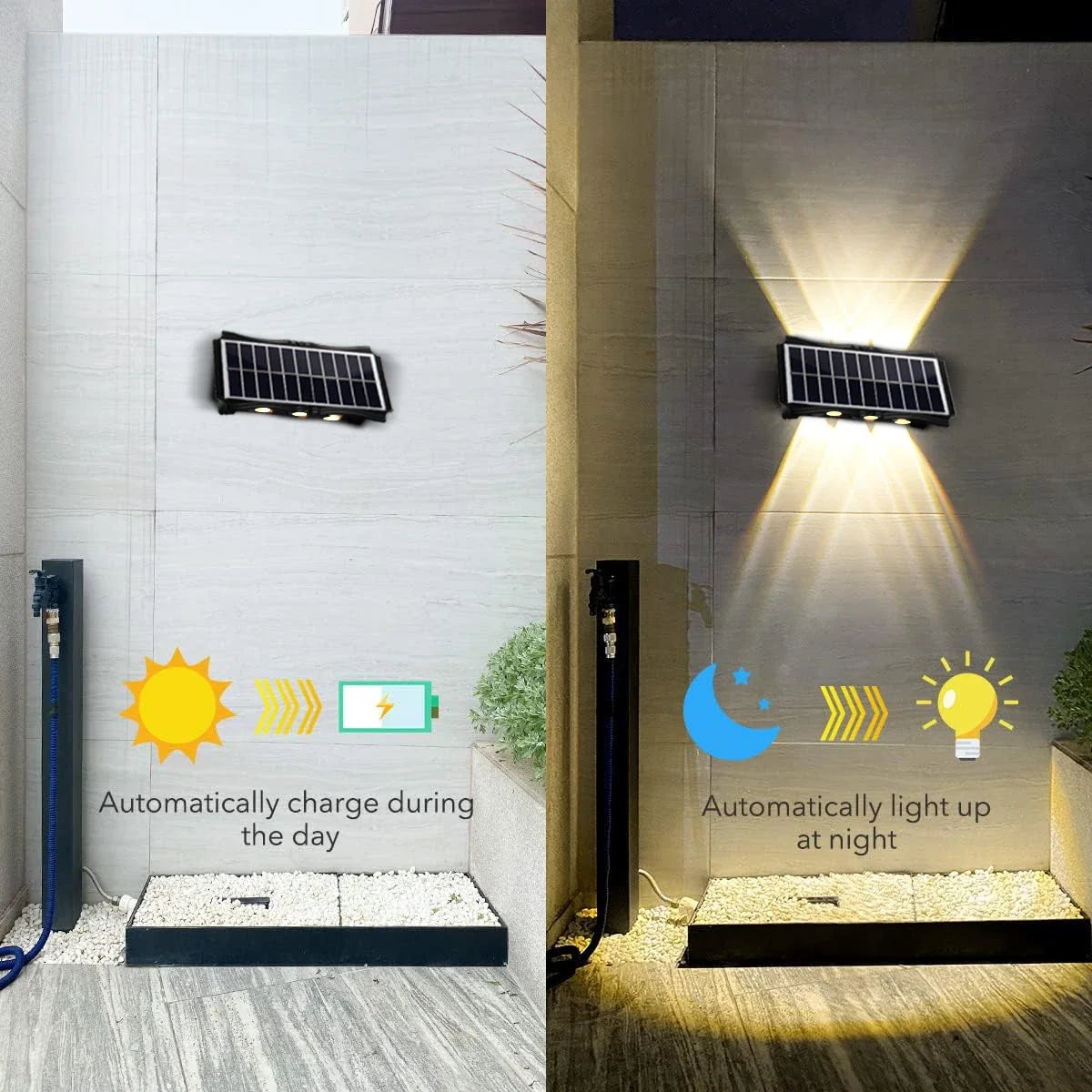 Solara Up & Down Solar Wall Lights