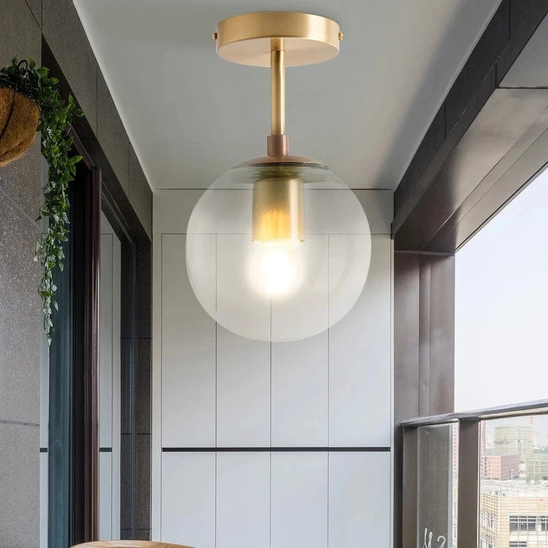 Orbis Glass Globe Ceiling Light