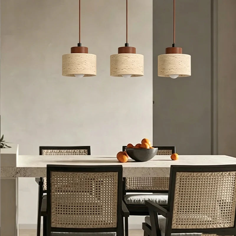 Sora Travertine Pendant Light