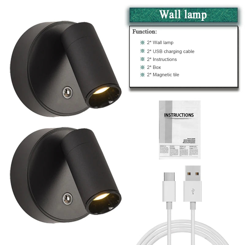 PivotGlow Magnetic Wall Light