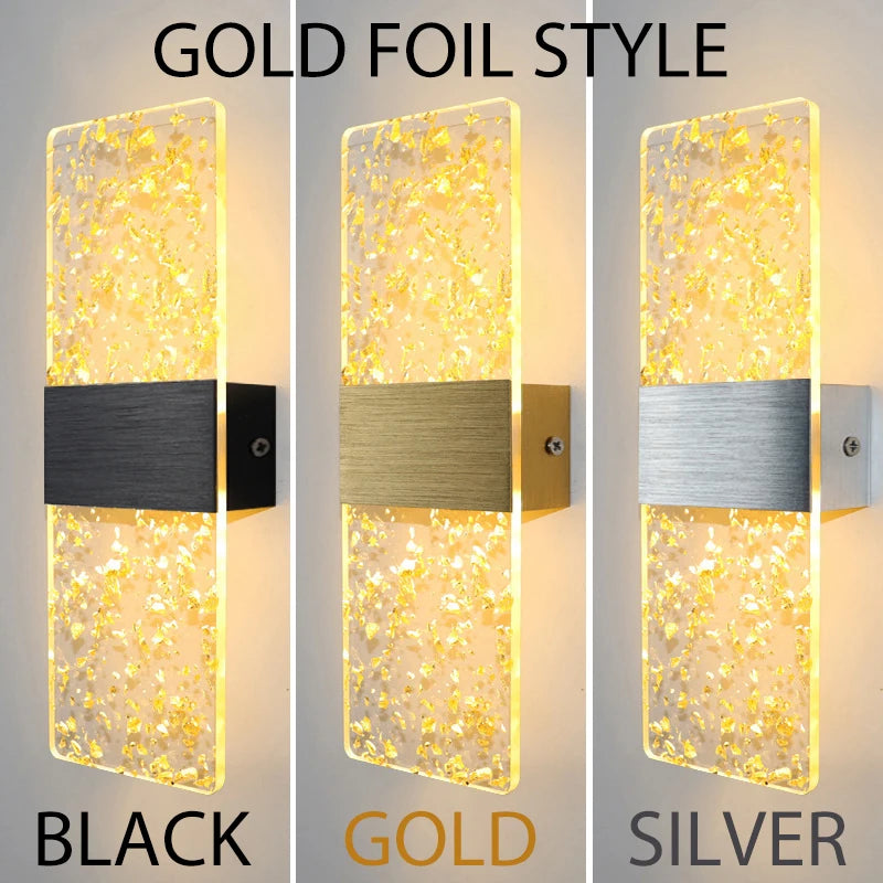 PrismEdge Acrylic Wall Sconce