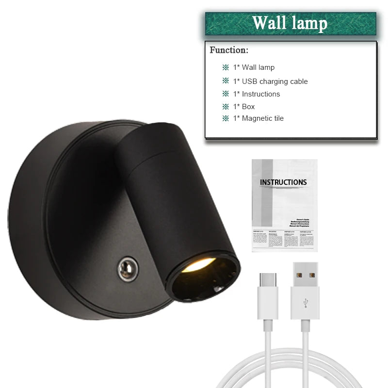 PivotGlow Magnetic Wall Light
