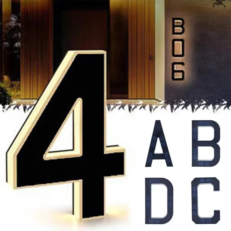 LumaAddress Solar House Number Light