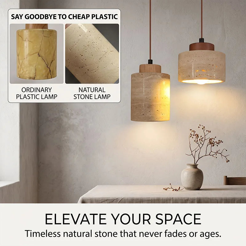 Sora Travertine Pendant Light
