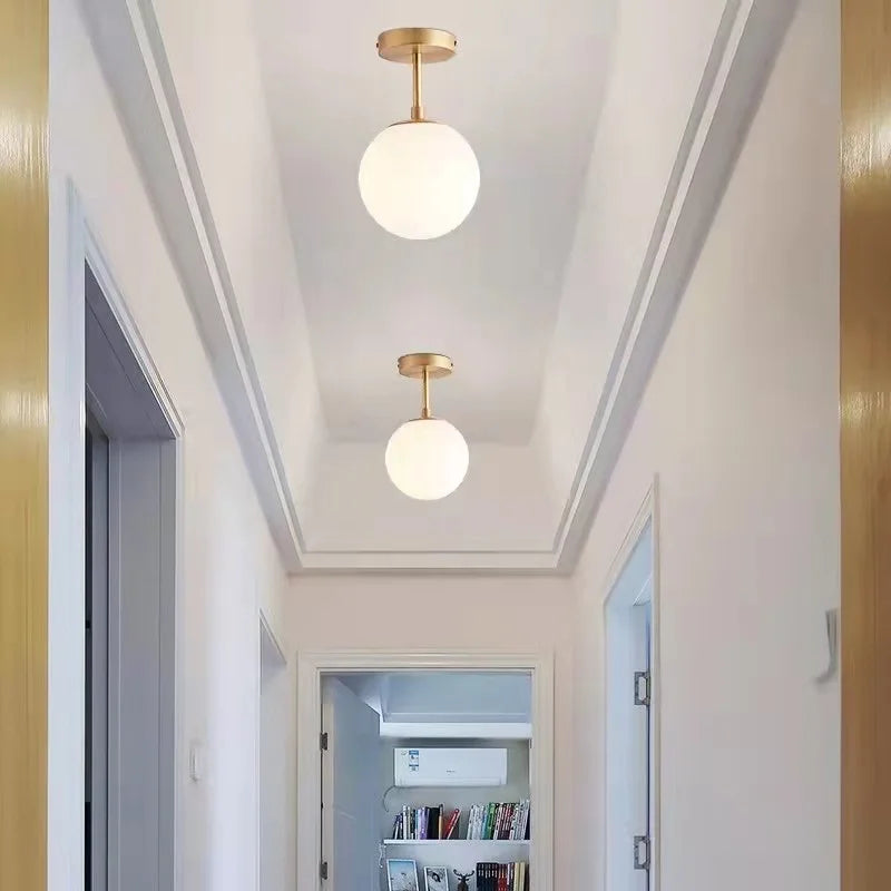Orbis Glass Globe Ceiling Light
