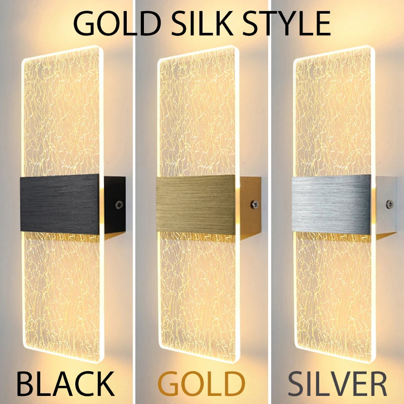 PrismEdge Acrylic Wall Sconce