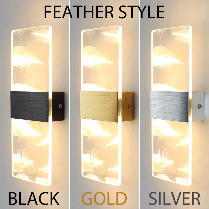 PrismEdge Acrylic Wall Sconce