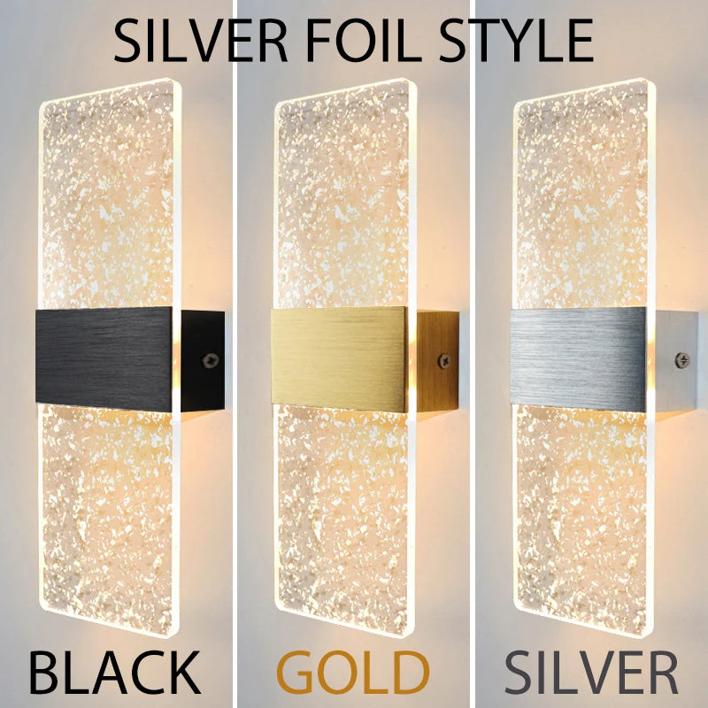 PrismEdge Acrylic Wall Sconce