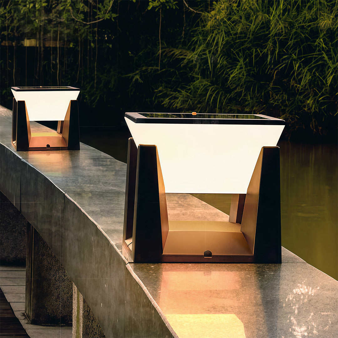 Solar Bollard Light Outdoor Waterproof Landscape Lamp